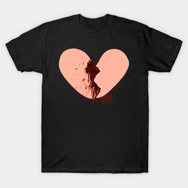 Heartbreak T-Shirt by BlunBla Design